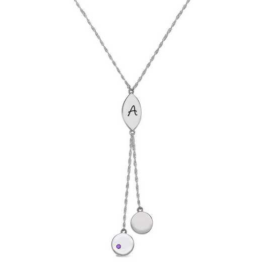 Initial Personalized Drop Pendant: Acacia